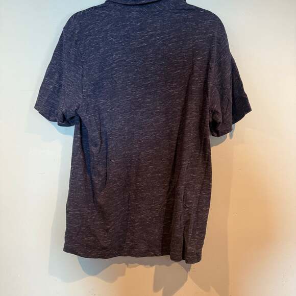 Vineyard Vines Men’s Polo Shirt Navy Blue Heathered Cotton Size M - Picture 3 of 3